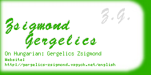 zsigmond gergelics business card